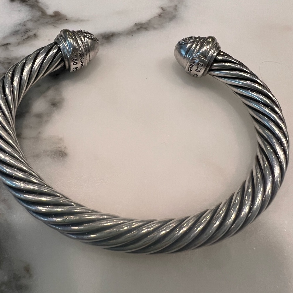 David Yurman Cable Classics Pavé Diamond Bracelet 7mm🥳 - Picture 8 of 8